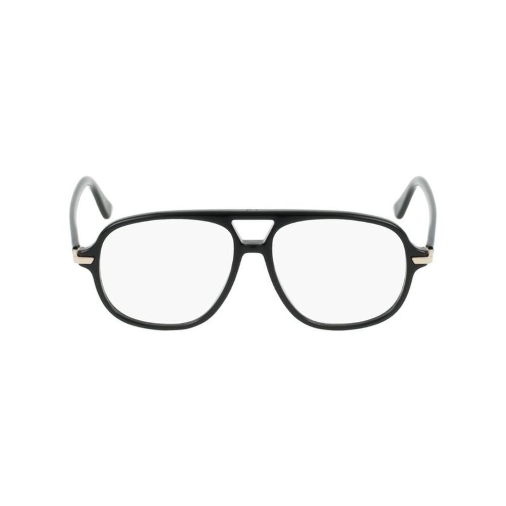 Dior Black and Silver Aviator-Style Eyeglasses